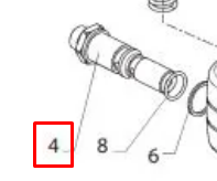 Пустотелый винт WAGNER Hollow-core screw 1/4" для SF 33 (97306)